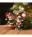 Renard de Noël avec cardinal