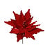 Tige de poinsettia géante rouge velours