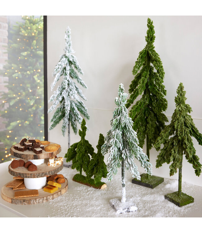 Mini sapin enneigé sur pied | Sapin décoratif