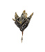 Poinsettia sur pince noir chic