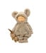 Fillette habit d'ourson beige et peluche
