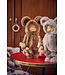 Fillette habit d'ourson beige et peluche | Douceur de Noël
