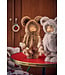 Fillette habit d'ourson brun et peluche | Douceur de Noël
