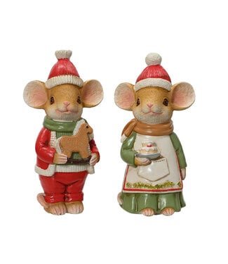 Souris décorative de Noël debout