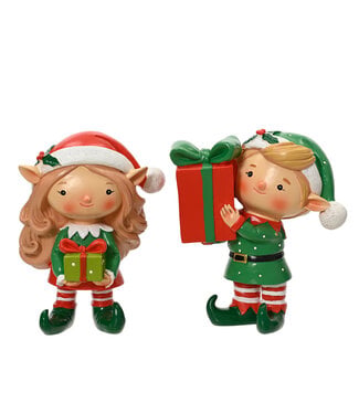 Lutin de Noël avec cadeau