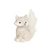 Renard blanc assis