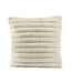 Coussin décoratif ligné crème