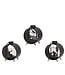 Lanterne ronde sur pieds scène d'hiver 4,5 po (3 ass.) | Décoration chaleureuse
