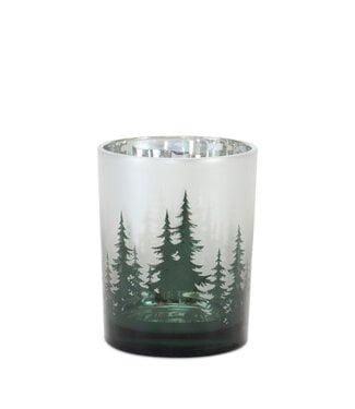 Porte-chandelle sapins vert