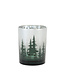 Porte-chandelle sapins vert | Ambiance chaleureuse