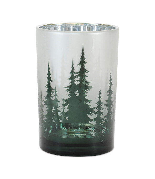 Porte-chandelle sapins vert | Ambiance chaleureuse