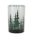 Porte-chandelle sapins vert | Ambiance chaleureuse
