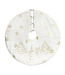 Jupe de sapin blanche et or