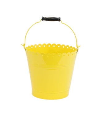 Chaudière jaune bord brodé 11 po