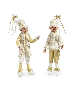 Lutin champagne et blanc 16 po (2 ass.)