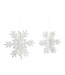 Ensemble de 2 flocons en bois