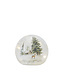 Boule illuminée chevreuil et chalet | Décor hivernal