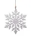 Ornement flocon MDF blanc | Douceur d'hiver