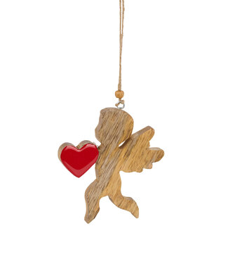 Cupidon décoratif en bois