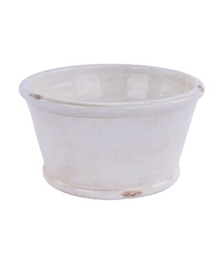 Bol en céramique blanc antique