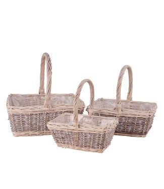 Panier beige pour végétaux