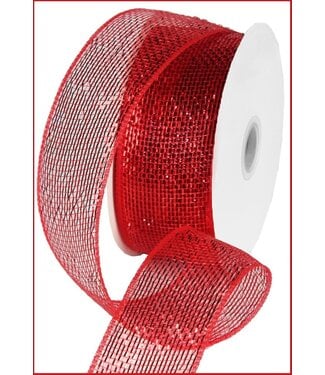 Ruban mesh rouge
