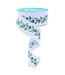 Ruban eucalyptus blanc et vert