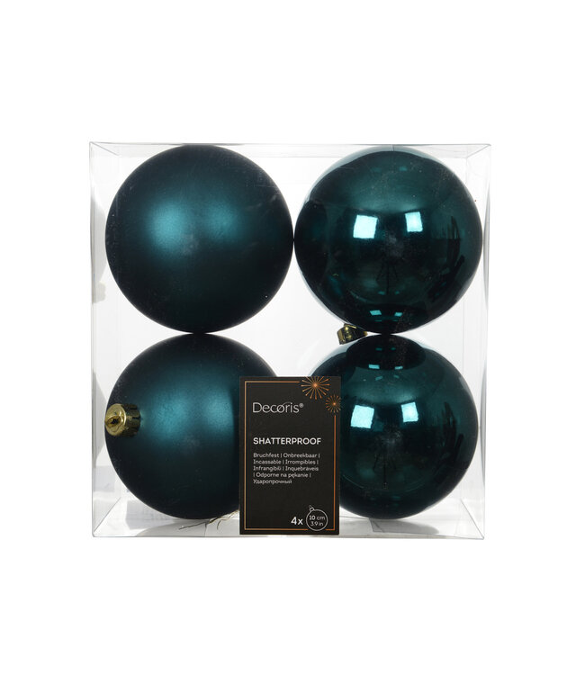 Boule de plastique émeraude | Richesse de Noël
