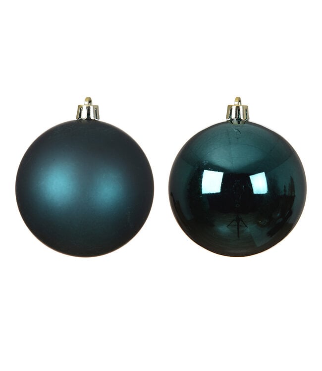 Boule de plastique émeraude | Richesse de Noël