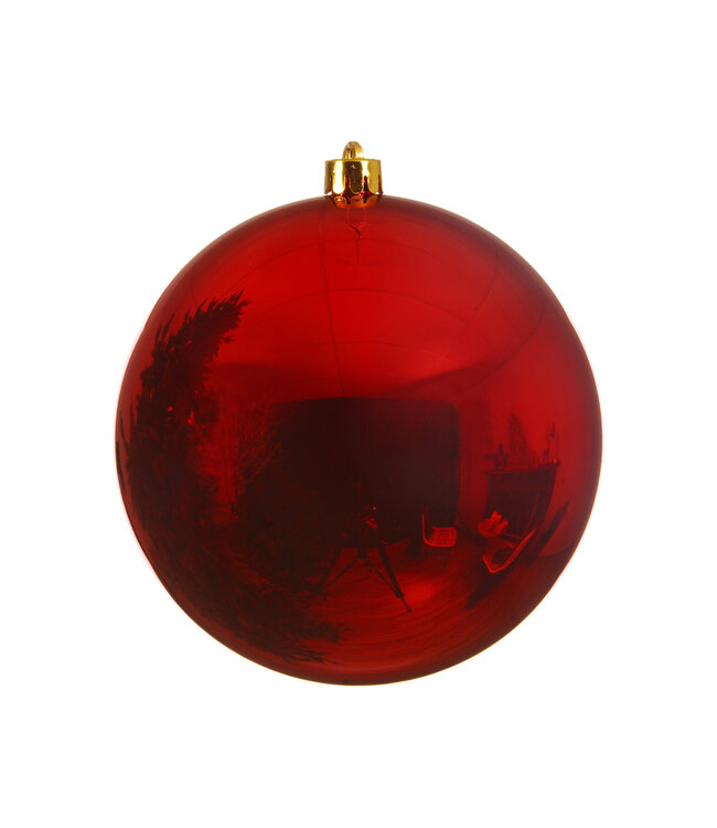 Boule plastique rouge | Noël classique