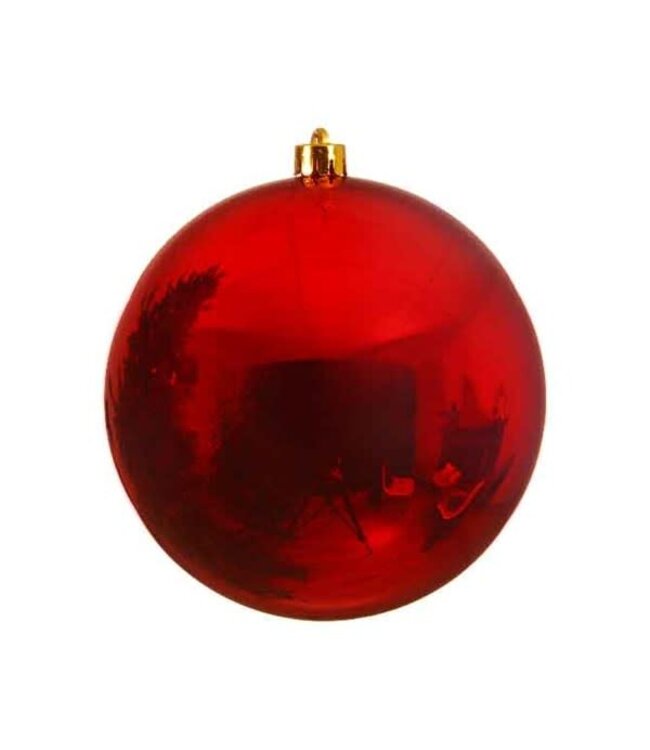 Boule plastique rouge | Noël classique