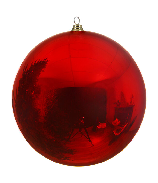 Boule plastique rouge | Noël classique