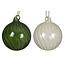 Boule de verre torsadée verte ou transparente