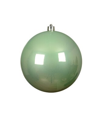Boule de Noël menthe lustré