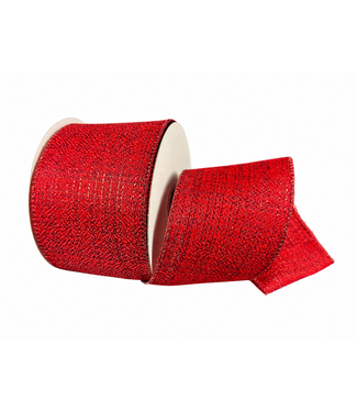 Ruban rouge avec brillance 2,5 x 10 vgs