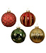 Boule de Noël en verre aux motifs dorés