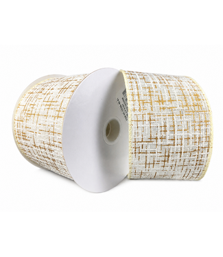Ruban blanc et or