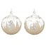 Boule de verre ange ou sapin à l'intérieur (2 ass.) 4 po