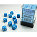 Chessex Opaque D6 12mm Dice: Light Blue/white