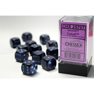 Chessex Speckled D6 16mm Dice: Cobalt