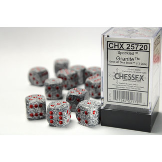 Chessex Speckled D6 16mm Dice: Granite