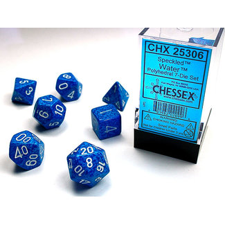 Chessex Speckled Polyhedral 7-Die Set: Water