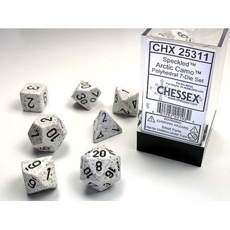 Chessex Speckled Polyhedral 7-Die Set: Arctic Camo