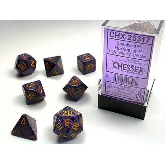 Chessex Speckled Polyhedral 7-Die Set: Hurricane