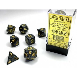 Chessex Speckled Polyhedral 7-Die Set: Urban Camo