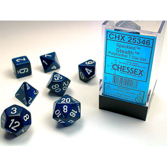 Chessex Speckled Polyhedral 7-Die Set: Stealth