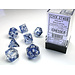 Chessex Signature Polyhedral 7-Die Set: Nebula Black/white