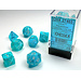 Chessex Signature Polyhedral 7-Die Set: Cirrus Aqua/silver