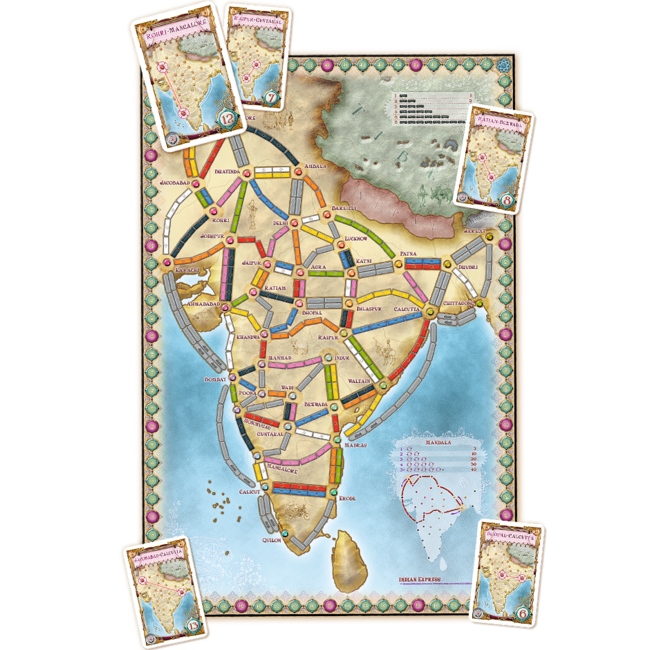 Ticket to Ride: Map Collection - India & Switzerland
