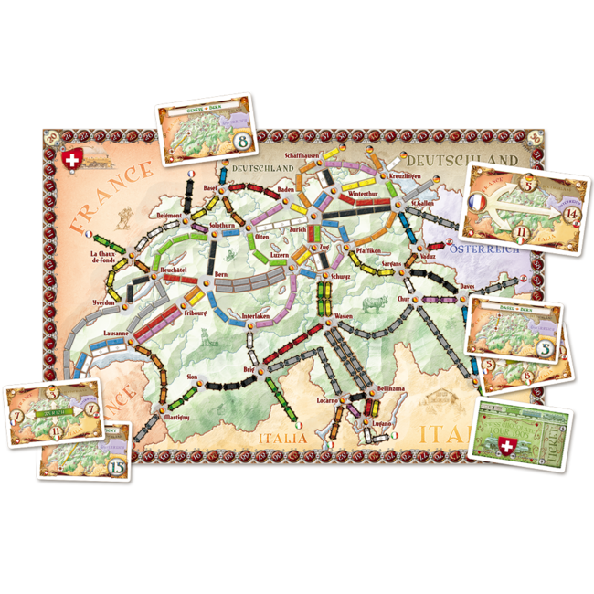 Ticket to Ride: Map Collection - India & Switzerland